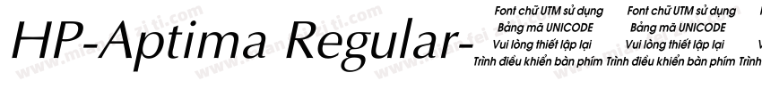 HP-Aptima Regular字体转换